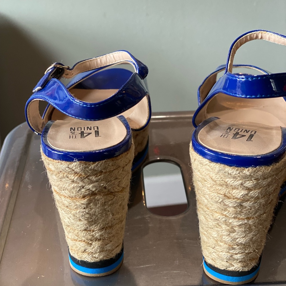 Blue Platform Sandals - Picture 2 of 7